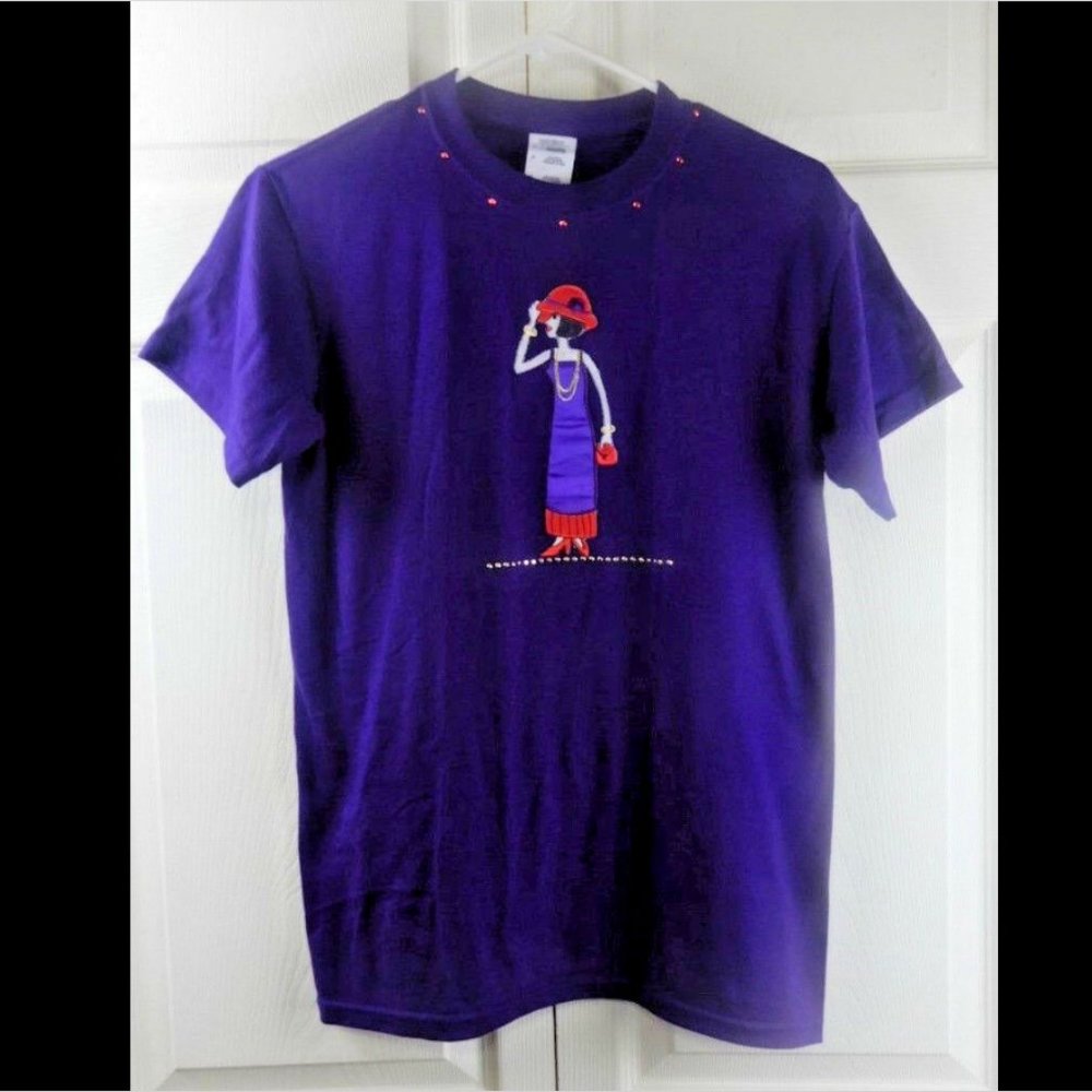Red Hat Lady Gildan T-Shirt Size S - Picture 6 of 16